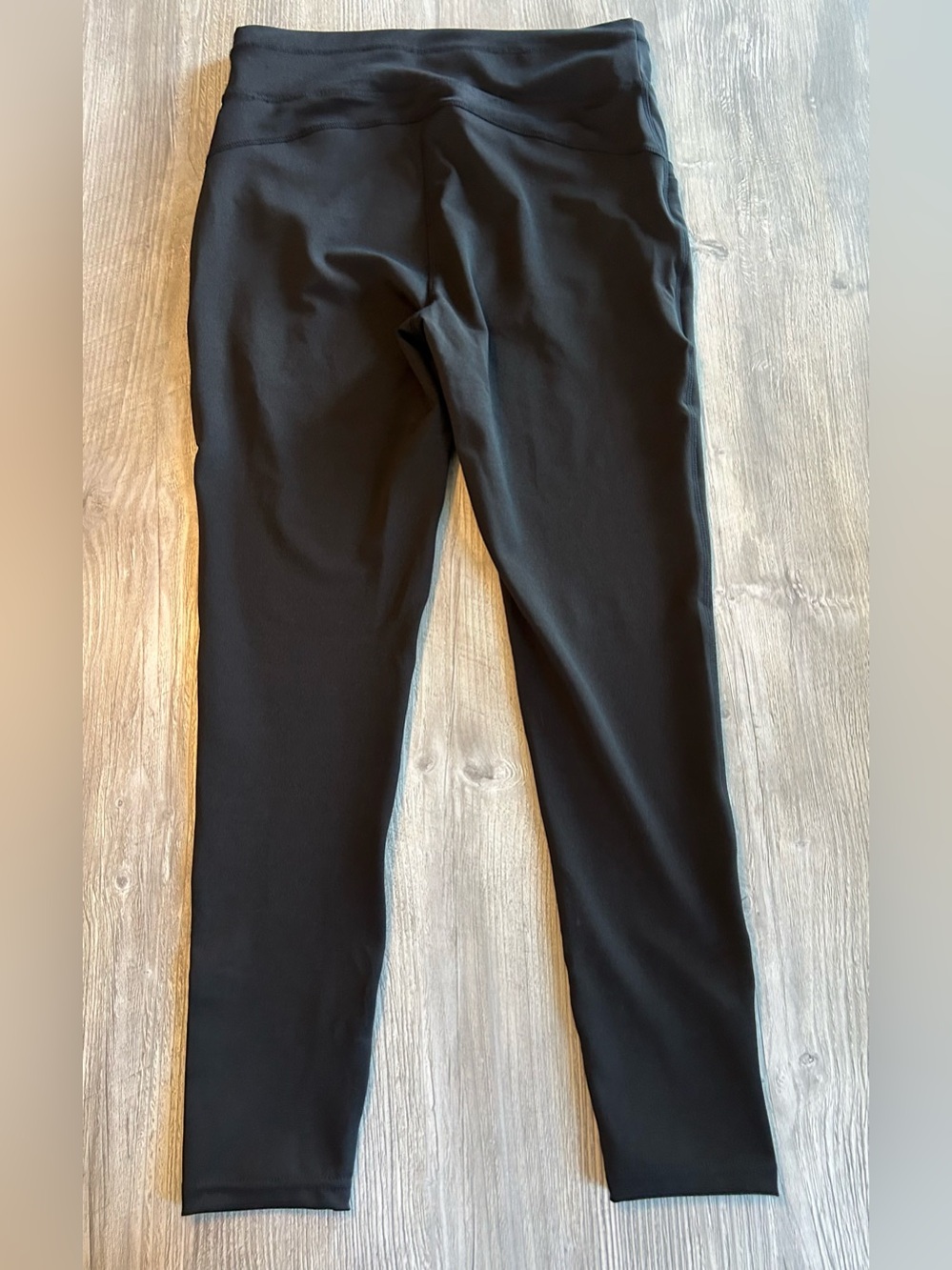 Pop Fit Women High Waisted Cropped Leggings Black XL Pockets Athleisure Gym New. - Picture 2 of 14